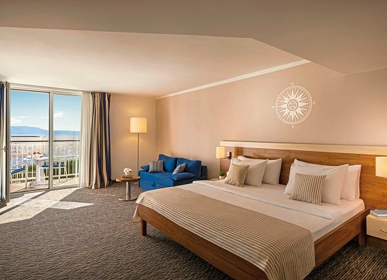 Valamar Sanfior Hotel & Casa - Wohnbeispiel Zimmer für 2 plus 1 Meerseite Casa Sanfior (Zimmercodierung TSV)