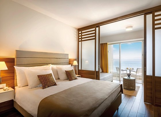 Valamar Bellevue Resort - Wohnbeispiel Zimmer für 2 plus 2 Meerblick (Zimmercodierung FBM)