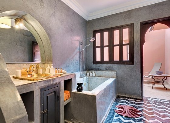 Angsana Heritage Collection Marrakesch Riads - Wohnbeispiel Bad (Zimmercodierungen JB3 & JB4)