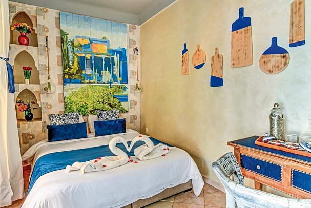 Riad Les Oliviers - Wohnbeispiel Doppelzimmer Superior (Zimmercodierungen DB1 & DC1)