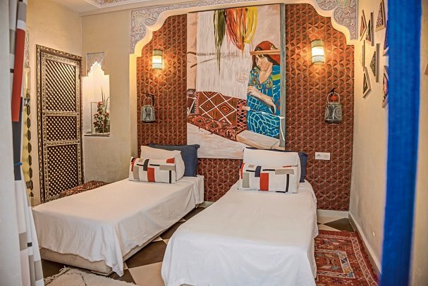 Riad Les Oliviers - Wohnbeispiel Doppelzimmer (Zimmercodierung DB1)