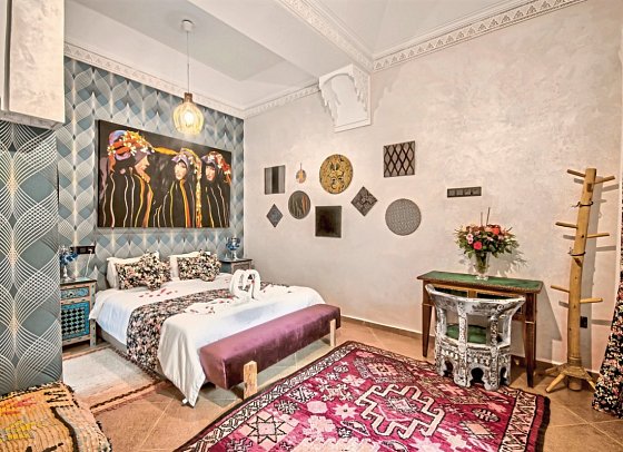 Riad Les Oliviers - Wohnbeispiel Doppelzimmer Superior (Zimmercodierung DS1)