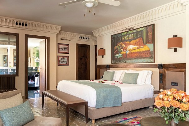 Les Jardins de la Koutoubia - Wohnbeispiel Doppelzimmer Patio (Zimmercodierung DB2)