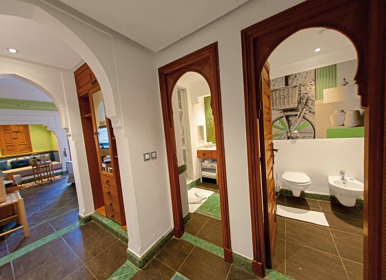 Jaal Riad Resort Marrakech - Wohnbeispiel Doppelzimmer Deluxe (Zimmercodierungen DDG, DDP & DD1)