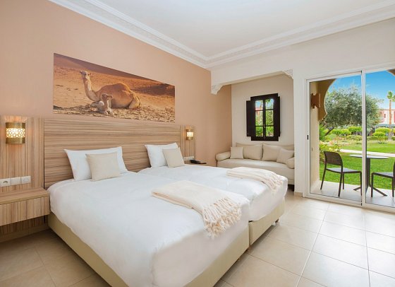 Iberostar Waves Club Palmeraie Marrakech - Wohnbeispiel Doppelzimmer Garten (Zimmercodierungen D3G & D5G)