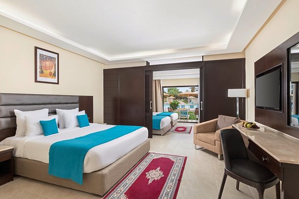 Pickalbatros Aqua Fun Club Marrakesch - Wohnbeispiel Familienzimmer Poolblick (Zimmercodierung FVP)