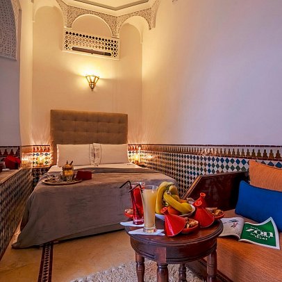 Riad Safran et Cannelle & Spa - Wohnbeispiel Doppelzimmer Superior (Zimmercodierungen DS1 & DS2)
