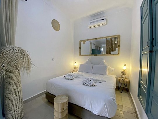 Riad 7 Saints - Wohnbeispiel Dreibettzimmer Dar Khalti (Zimmercodierung TB1)