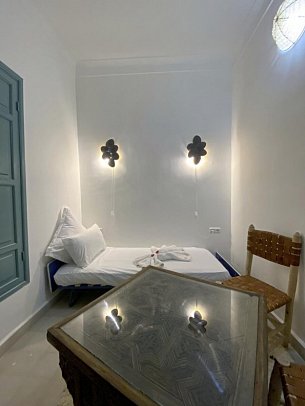 Riad 7 Saints - Wohnbeispiel Dreibettzimmer Dar Khalti (Zimmercodierung TB1)