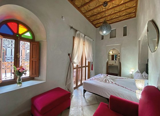 Riad Bab Yacout - Wohnbeispiel Doppelzimmer Deluxe (Zimmercodierung DD1)