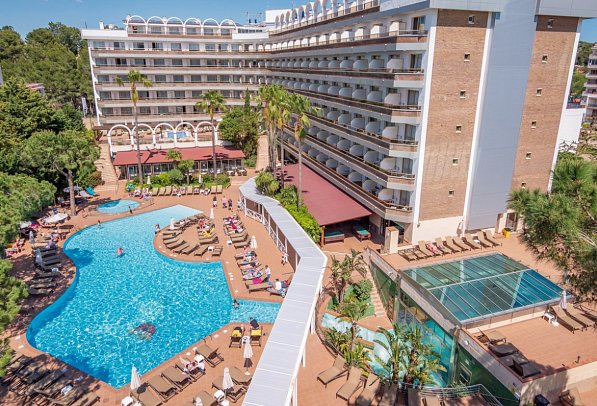 Golden Port Salou & Spa - Blickbeispiel Familienzimmer Poolblick (Zimmercodierung F1P)
