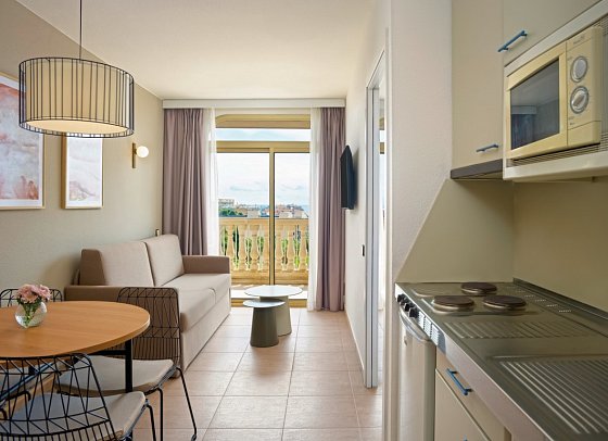 Ponient Dorada Palace by PortAventura World - Wohnbeispiel Appartement 1 Schlafzimmer (Zimmercodierungen AB1 & AB2)