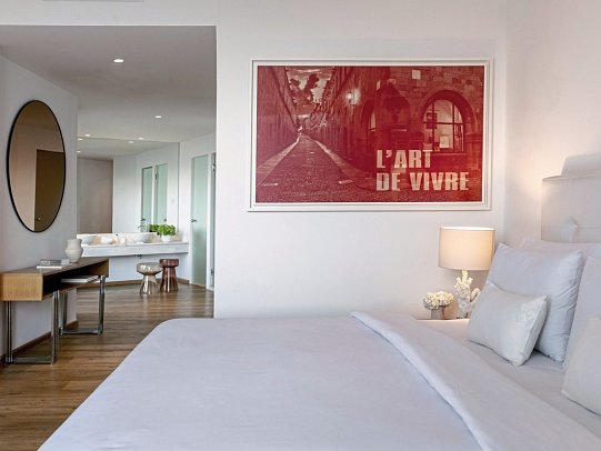 Grecotel Lux Me Dama Dama - Wohnbeispiel Doppelzimmer Superior LUX ME Guestroom mit Meerblick (Zimmercodierung DS1)