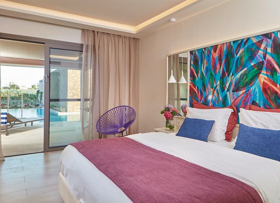 Atlantica Aegean Blue - Wohnbeispiel Doppelzimmer Premium Swim-Up (Zimmercodierung DMQ)