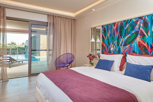 Atlantica Aegean Blue - Wohnbeispiel Doppelzimmer Premium Swim-Up (Zimmercodierung DMQ)