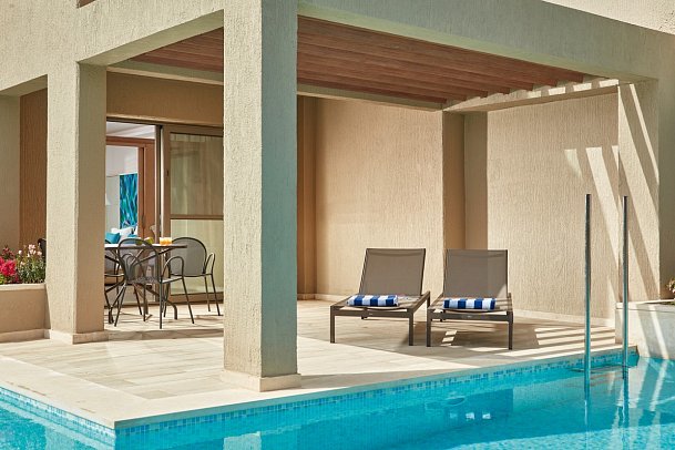 Atlantica Aegean Blue - Wohnbeispiel Familienzimmer Premium Swim-Up (Zimmercodierung FMQ)