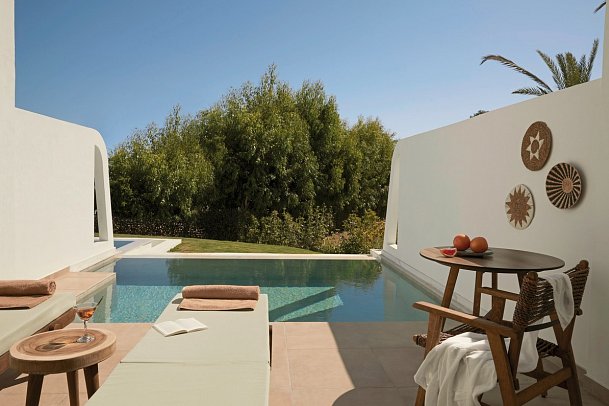 Absolute Kiotari Resort - Wohnbeispiel Doppelzimmer Superior Privatpool (Zimmercodierung DS2)