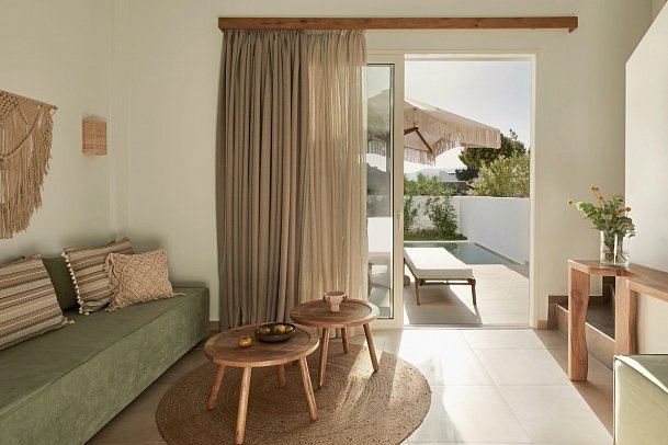 Absolute Kiotari Resort - Wohnbeispiel Suite Gartenblick (Zimmercodierung WBG)