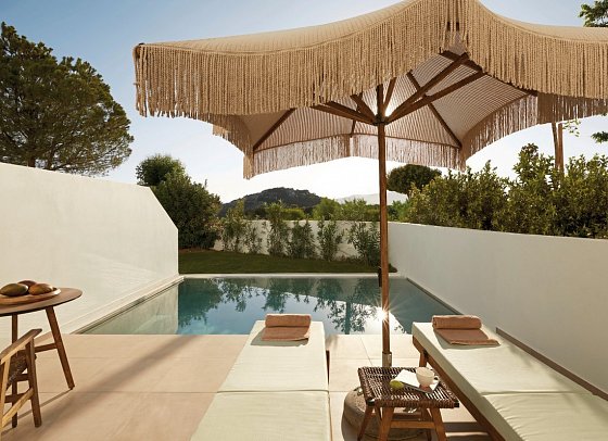 Absolute Kiotari Resort - Wohnbeispiel Suite Gartenblick (Zimmercodierung WBG)