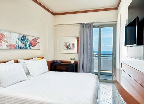 Aquamare City Beach - Wohnbeispiel Doppelzimmer Superior seitl. Meerblick (Zimmercodierung DSN)