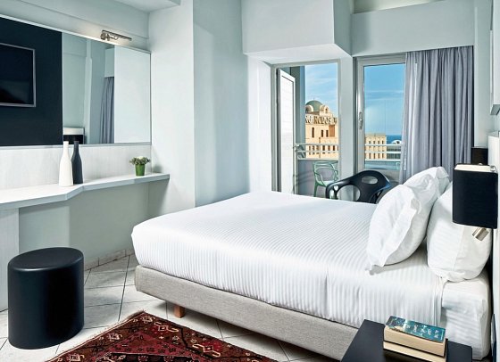 Aquamare City Beach - Wohnbeispiel Doppelzimmer Superior seitl. Meerblick (Zimmercodierung DSN)