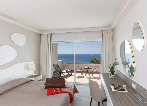 Rodos Princess Beach Resort & Spa - Wohnbeispiel Doppelzimmer Meerblick (Zimmercodierung D1M)