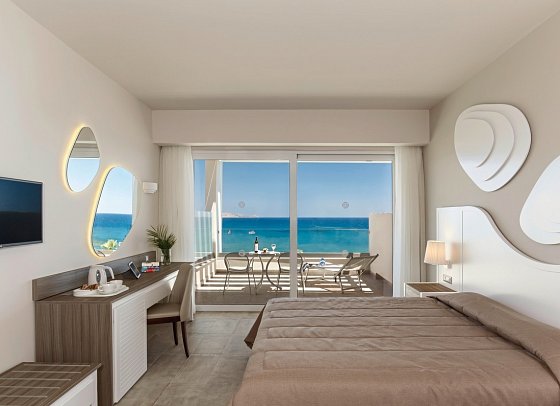 Rodos Princess Beach Resort & Spa - Wohnbeispiel Familienzimmer Premium Meerblick (Zimmercodierung FMM)