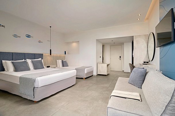 Blue Sea Beach Resort - Wohnbeispiel Familienzimmer Landblick (Zimmercodierung FBL)