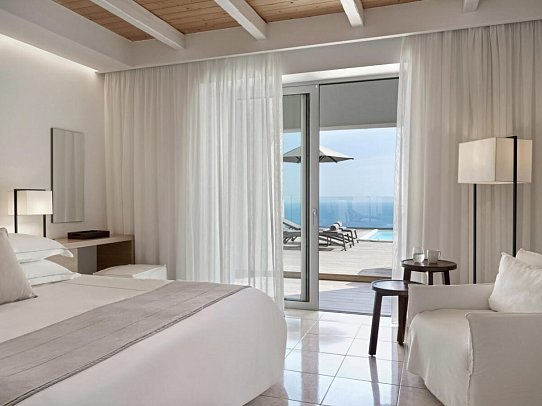 Esperos Village Blue - Wohnbeispiel Skyline Doppelzimmer Meerblick und privatem Pool (Zimmercodierung DSR)