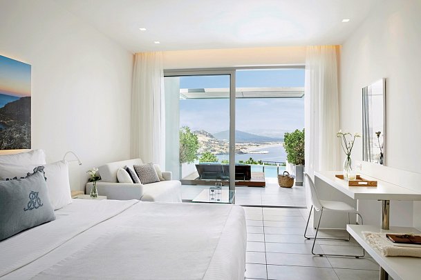 Lindos Mare - Wohnbeispiel Doppelzimmer Deluxe Gemeinschaftspool (Zimmercodierung DDQ)