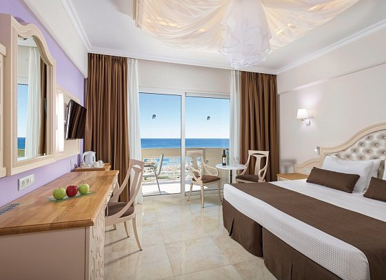Rodos Palladium Leisure & Wellness - Wohnbeispiel Doppelzimmer Deluxe Meerblick (Zimmercodierung DDM)