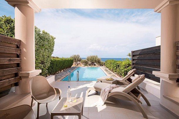 Kresten Royal Euphoria Resort - Wohnbeispiel Junior Suite Meerblick Privatpool (Zimmercodierung J1M)