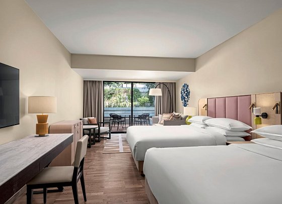 Sheraton Rhodes Resort - Wohnbeispiel Familienzimmer Bergblick (Zimmercodierung FBB)