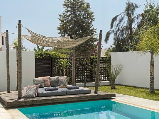 Aulus Lindos Rhodes, Curio Collection by Hilton - Wohnbeispiel Tropical Zen Bungalow Suite mit Privatpool (Zimmercodierung B1R)