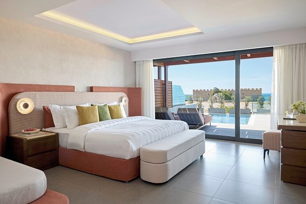 Boutique 5 Hotel & Spa - Wohnbeispiel Juniorsuite Superior seitl. Meerblick (Zimmercodierung JSN)