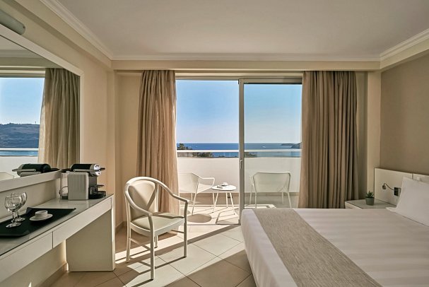 Lindos Village Resort & Spa - Wohnbeispiel Juniorsuite Meerblick (Zimmercodierung J1M)