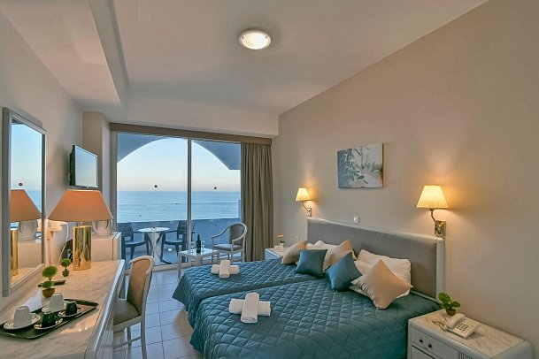 Olympos Beach - Wohnbeispiel Doppelzimmer Meerblick (Zimmercodierung DBM)