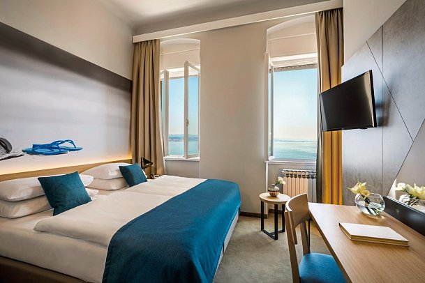 Hotel Istra - Wohnbeispiel Doppelzimmer Meerblick (Zimmercodierung D1M)
