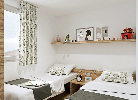 Mobile Homes Camp Selce - Wohnbeispiel Mobilheim Premium (Zimmercodierungen CS1 & CM1)