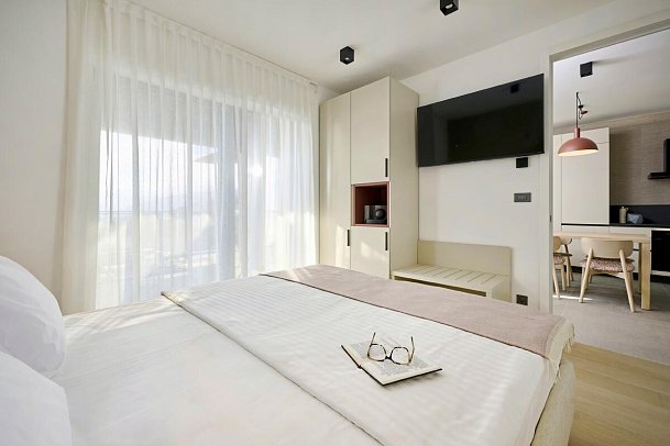 Aminess Younique Vollo Hotel Residences - Wohnbeispiel Appartement 1 Schlafzimmer (Zimmercodierung AB1)