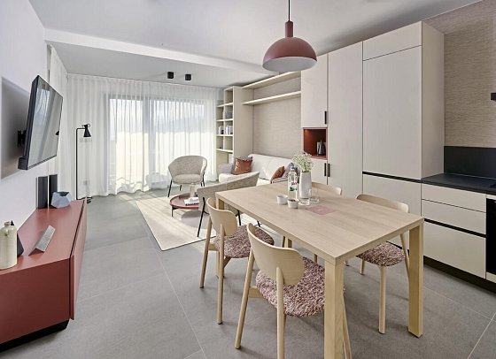 Aminess Younique Vollo Hotel Residences - Wohnbeispiel Appartement 1 Schlafzimmer (Zimmercodierung AB1)