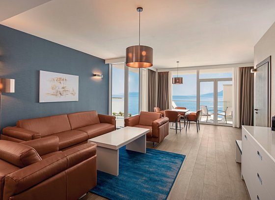 Hilton Rijeka Costabella Beach Resort & Spa - Wohnbeispiel Suite Deluxe 1 Schlafzimmer (Zimmercodierung WD1)