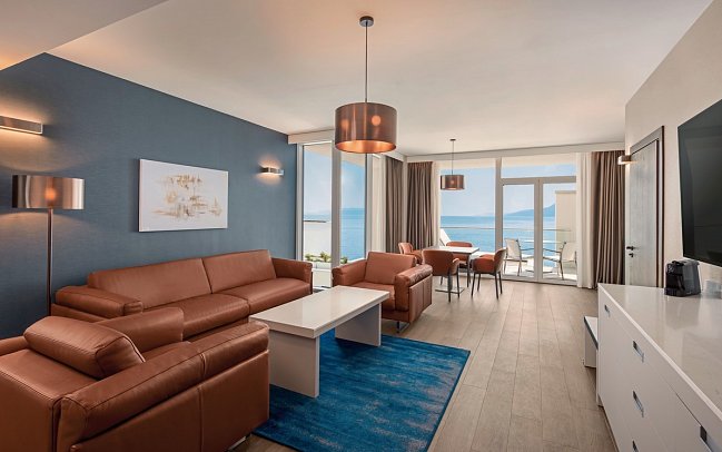 Hilton Rijeka Costabella Beach Resort & Spa - Wohnbeispiel Suite Deluxe 1 Schlafzimmer (Zimmercodierung WD1)