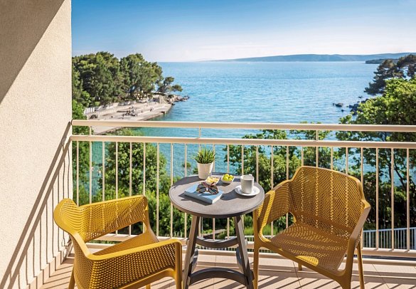 Sunny Krk by Valamar - Wohnbeispiel Zimmer für 2 Meerblick (Zimmercodierung D1M)