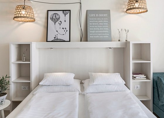 Park Punat by Falkensteiner - Wohnbeispiel Doppelzimmer Komfort (Zimmercodierungen DF1, DF2 & FB1)