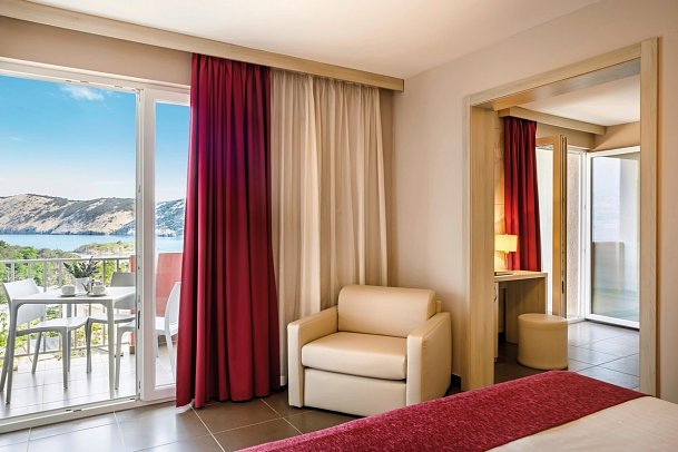 San Marino Resort Lopar Hotel - Wohnbeispiel Juniorsuite für 2 plus 3 (Zimmercodierung JB1)