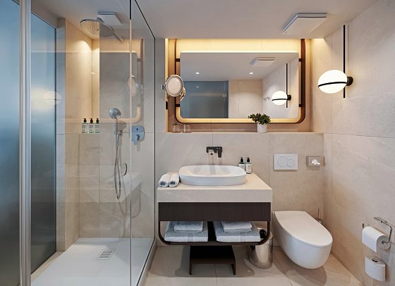 Arba Resort Valamar Collection - Beispiel Bad Zimemr für 2 (Zimmercodierungen DB1, DB2, DBCFV1 & FV2)