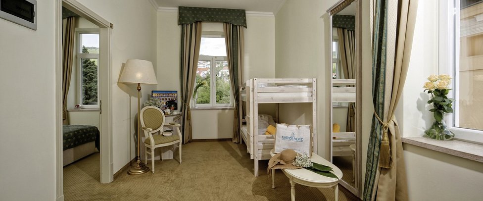 Kvarner Palace - Wohnbeispiel Familienzimmer Landblick (Zimmercodierung FBL)