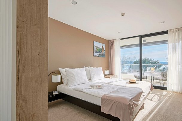 Boutique Hotel Esplanade - Wohnbeispiel Doppelzimmer Premium Meerseite (Zimmercodierung DMC)