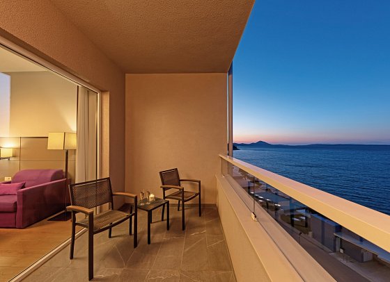 Vitality Hotel Punta - Beispiel Bad Doppelzimmer Premium Meerblick (Zimmercodierung DMM)